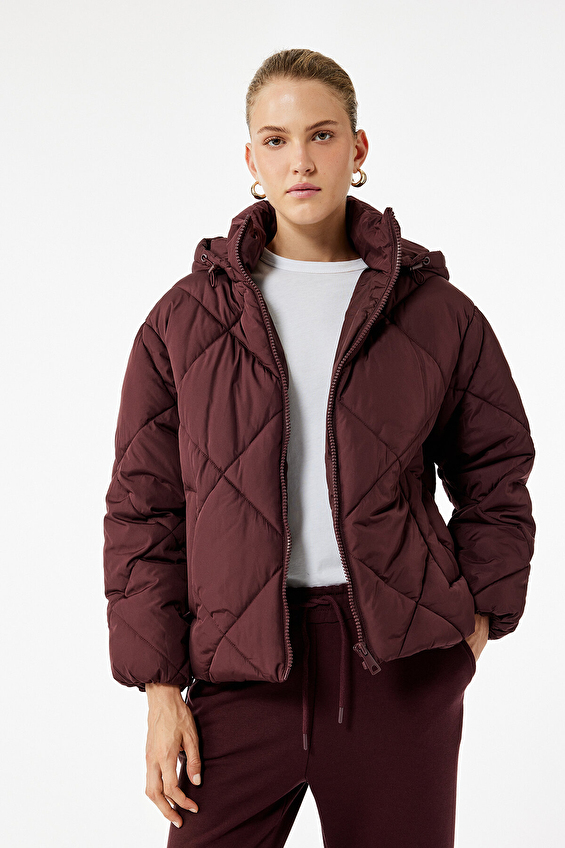 Koton Kadın Ceket 6WAK20011EW Bordo Koton Kadın Ceket 6WAK20011EW Bordo