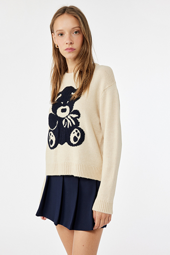 Koton Kadın Kazak 6WAL90081HT Bej Koton Kadın Kazak 6WAL90081HT Bej