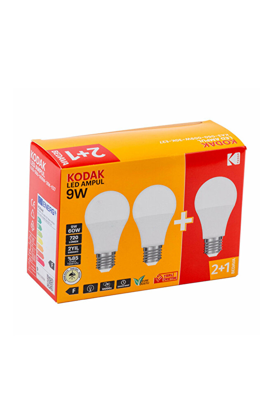 Kodak Led Ampul Beyaz Işık 3lü