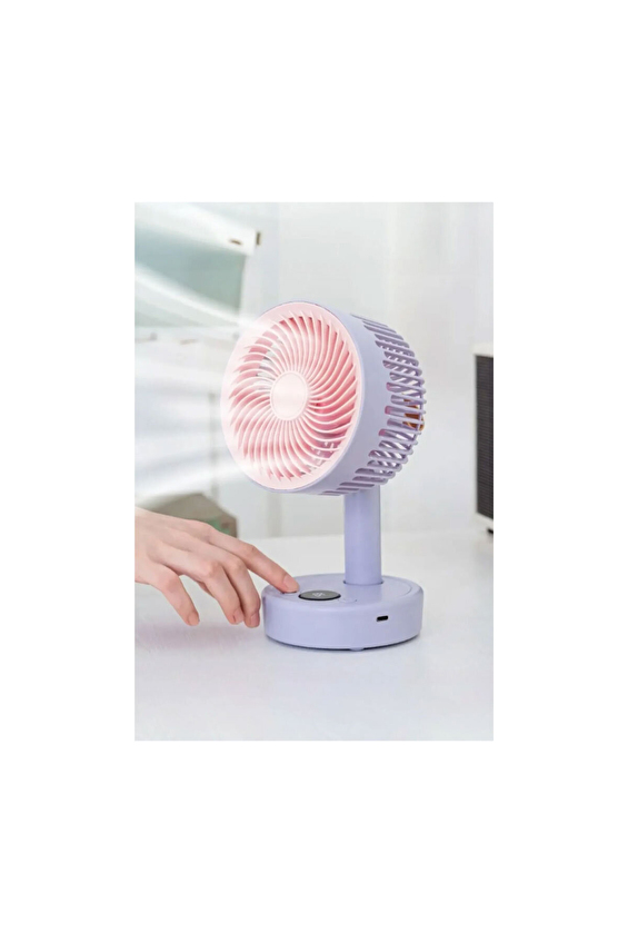 Fressi Taşınabilir Masaüstü USB Fan Mor JAF17