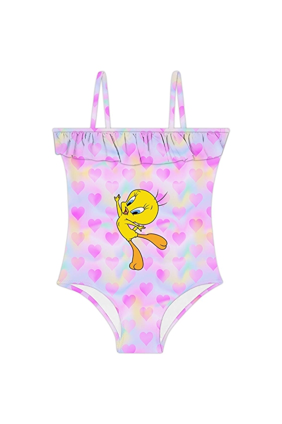 Slipstop Kız Çocuk Mayo CHIRPIE SWIMSUIT Renkli