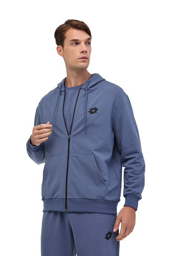 Lotto Erkek Sweatshirt ANTRA FZ Mavi Lotto Erkek Sweatshirt ANTRA FZ Mavi