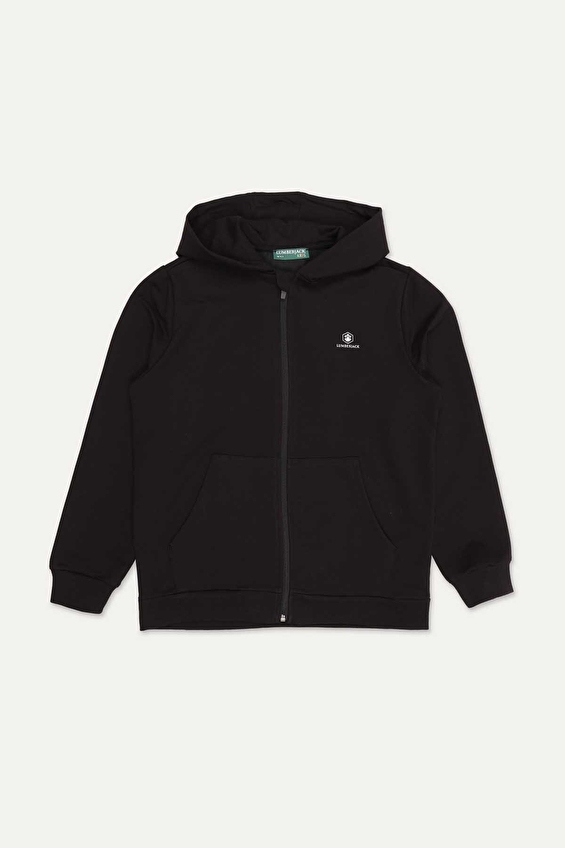 Lumberjack Örme Erkek Çocuk Sweatshirt SN72 Siyah