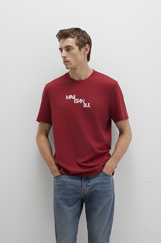 Mavi Erkek Tişört M0612274 89065 Bordo Mavi Erkek Tişört M0612274 89065 Bordo