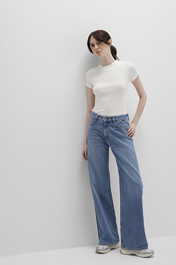 Mavi Wide Leg Kadın Malibu Kot Pantolon M1010152 90514 Denım Mavi Wide Leg Kadın Malibu Kot Pantolon M1010152 90514 Denım