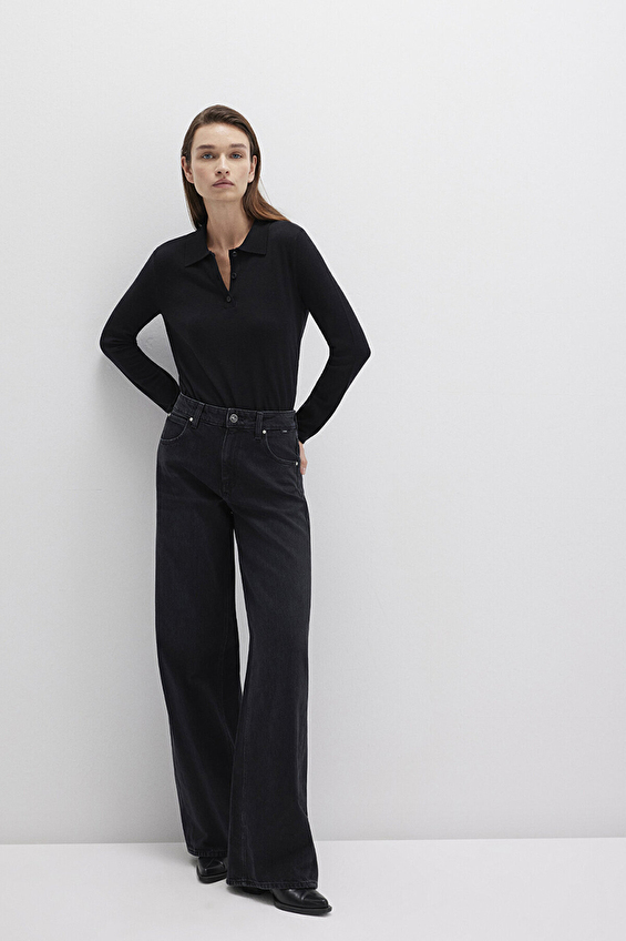 Mavi Wide Leg Kadın Siena Kot Pantolon M1010763 90575 Siyah Mavi Wide Leg Kadın Siena Kot Pantolon M1010763 90575 Siyah