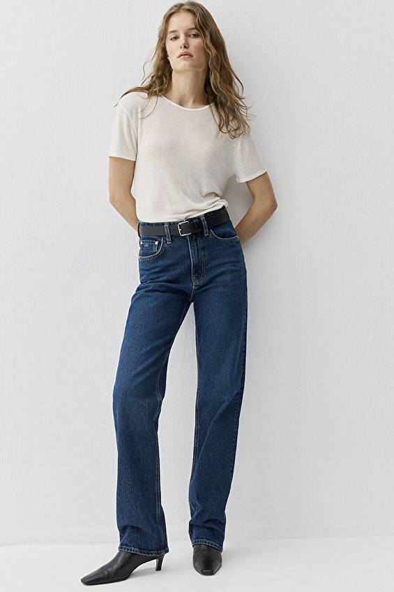 Mavi Straight Fit Kadın Sky Kot Pantolon M1010627 90531 Mavi Mavi Straight Fit Kadın Sky Kot Pantolon M1010627 90531 Mavi