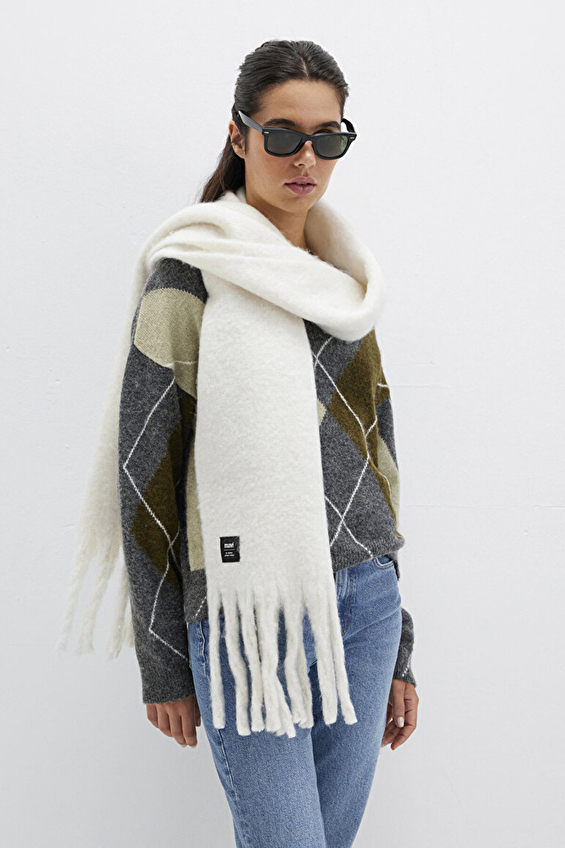 Mavi Kadın Atkı M1912844 34523 Ekru Mavi Kadın Atkı M1912844 34523 Ekru