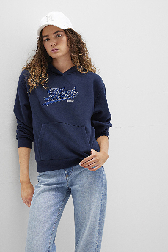 Mavi Uzun Kollu Kadın Sweatshirt M1S10420 82318 Lacivert Mavi Uzun Kollu Kadın Sweatshirt M1S10420 82318 Lacivert