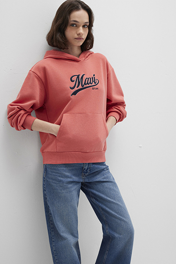 Mavi Uzun Kollu Kadın Sweatshirt M1S10420 71076 Kahverengi Mavi Uzun Kollu Kadın Sweatshirt M1S10420 71076 Kahverengi