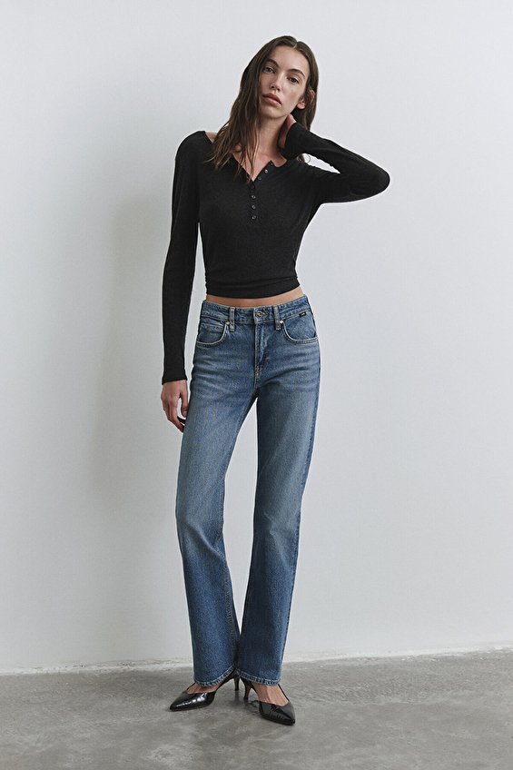 Mavi Flare Fit Kadın Alina Kot Pantolon M1012577 90538 Denım Mavi Flare Fit Kadın Alina Kot Pantolon M1012577 90538 Denım