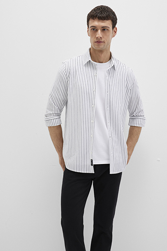 Mavi Erkek Gömlek M0211403 91334 Beyaz Mavi Erkek Gömlek M0211403 91334 Beyaz