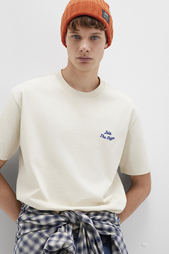 Mavi Erkek Tişört M0613046 70140 Bej Mavi Erkek Tişört M0613046 70140 Bej