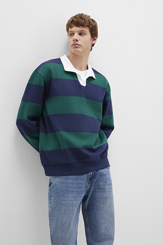 Mavi Erkek Sweatshirt M0S10491 70497 Yeşil/mavi Mavi Erkek Sweatshirt M0S10491 70497 Yeşil/mavi