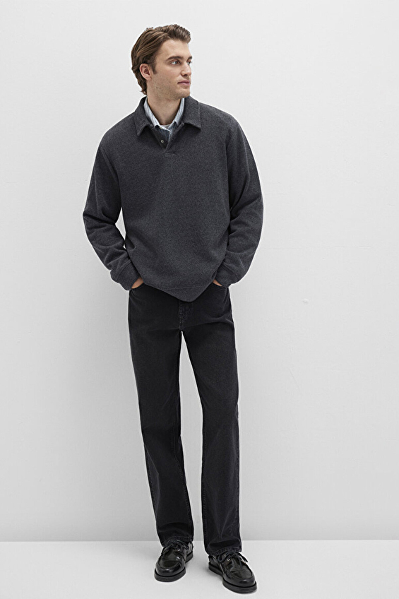 Mavi Erkek Sweatshirt M0S10476 80023 Antrasit Mavi Erkek Sweatshirt M0S10476 80023 Antrasit