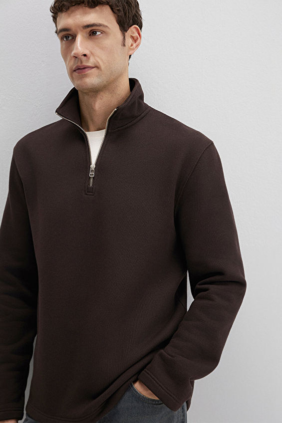 Mavi Erkek Sweatshirt M0S10519 89103 Kahverengi Mavi Erkek Sweatshirt M0S10519 89103 Kahverengi