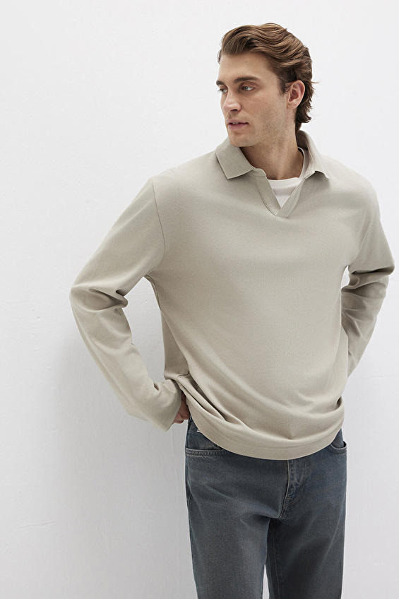 Mavi Erkek Sweatshirt M0613114 70154 Bej Mavi Erkek Sweatshirt M0613114 70154 Bej