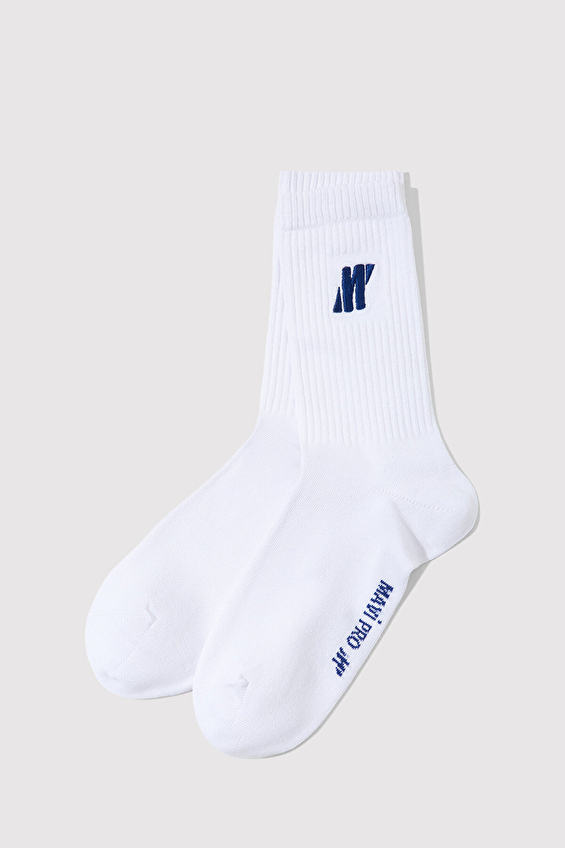 Mavi Erkek Soket Çorap M0912192 20454 Beyaz Mavi Erkek Soket Çorap M0912192 20454 Beyaz