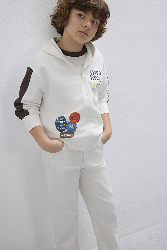 Mavi Erkek Çocuk Sweat M6S10165 70057 M6S10165-70057 Krem Mavi Erkek Çocuk Sweat M6S10165 70057 M6S10165-70057 Krem