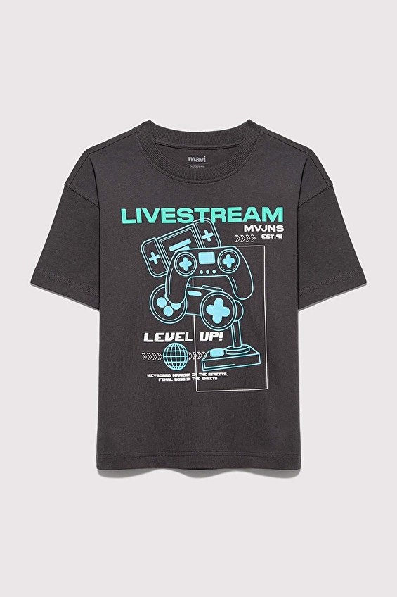 Mavi Erkek Çocuk Tişört M6610419 70087 M6610419-70087 Siyah Mavi Erkek Çocuk Tişört M6610419 70087 M6610419-70087 Siyah