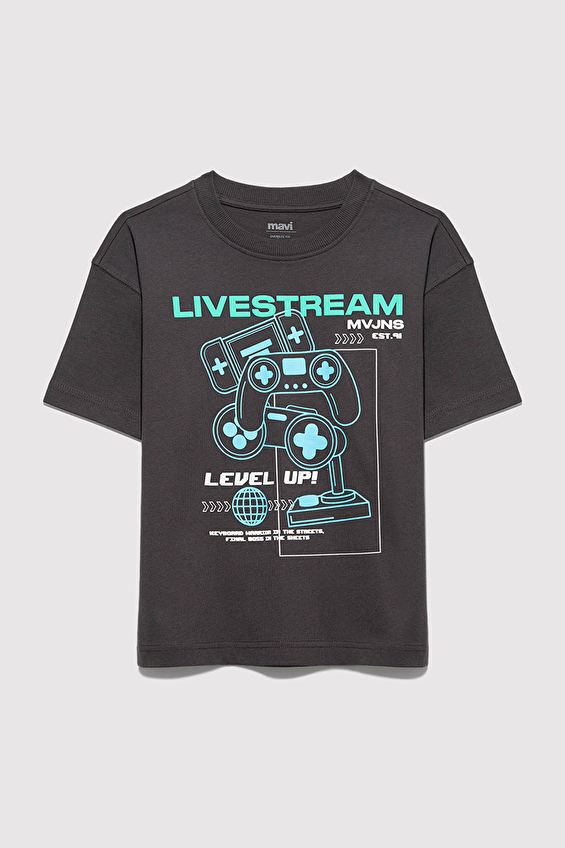 Mavi Erkek Çocuk Tişört M6610419 70087 M6610419-70087 Siyah Mavi Erkek Çocuk Tişört M6610419 70087 M6610419-70087 Siyah