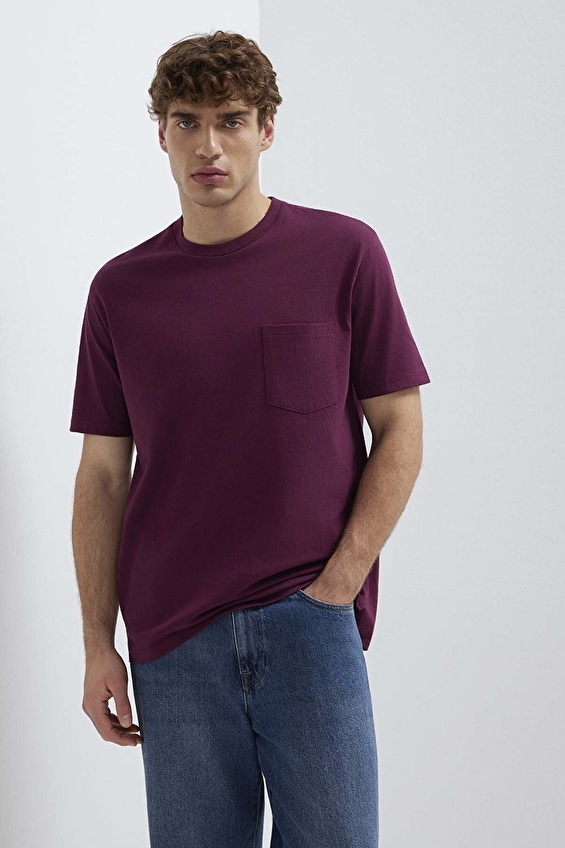 Mavi Erkek Tişört M066248 70670 Bordo Mavi Erkek Tişört M066248 70670 Bordo
