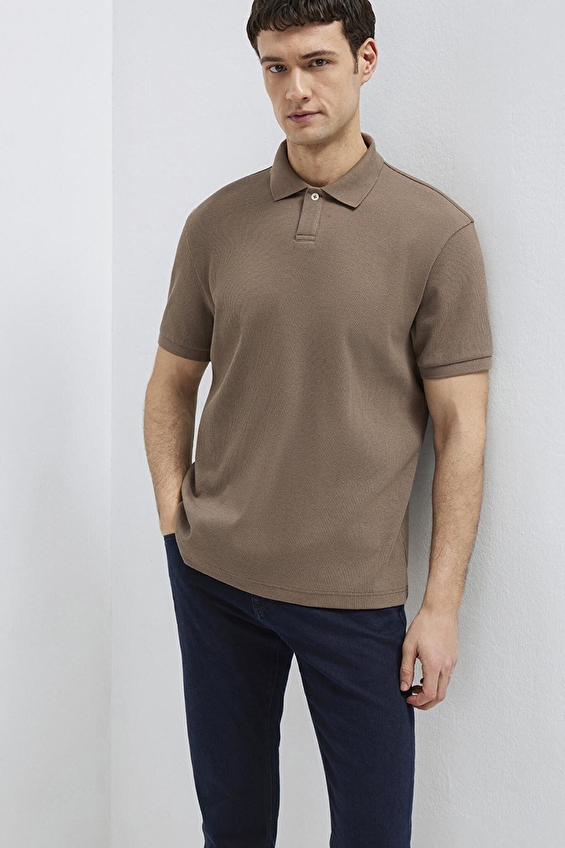 Mavi Erkek Polo Yaka Tişört M0613126 83866 Kahverengi Mavi Erkek Polo Yaka Tişört M0613126 83866 Kahverengi