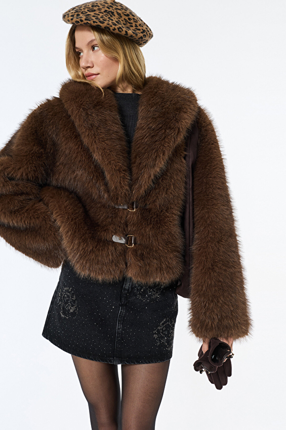 Koton Kadın Ceket 6WAK20254EW Kahverengi Koton Kadın Ceket 6WAK20254EW Kahverengi