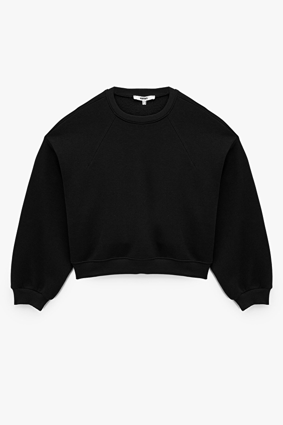 Koton Kadın Sweatshirt 6WAK10033EK Siyah Koton Kadın Sweatshirt 6WAK10033EK Siyah