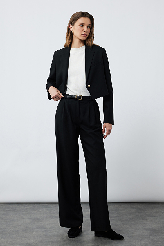 Koton Kadın Pantolon 6WAK40021PW Siyah Koton Kadın Pantolon 6WAK40021PW Siyah