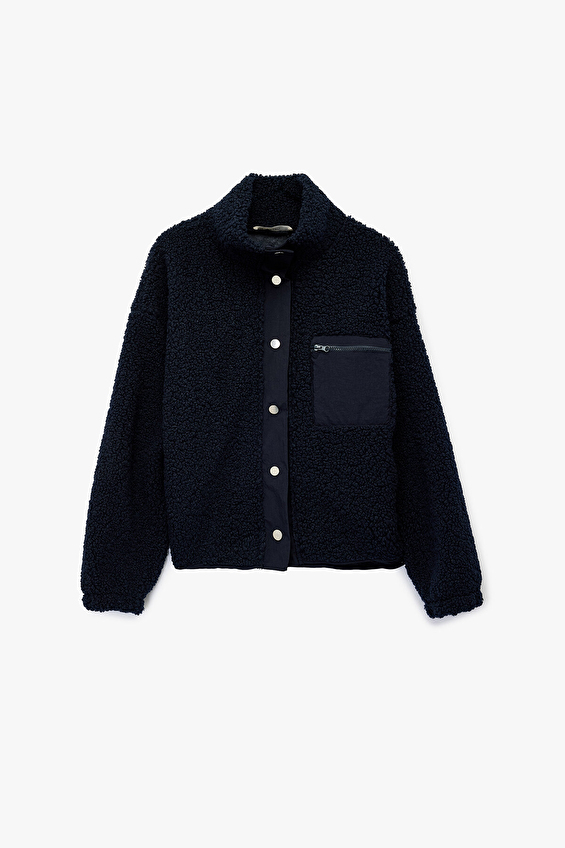 Koton Kadın Ceket 6WAL10088IK Lacivert Koton Kadın Ceket 6WAL10088IK Lacivert