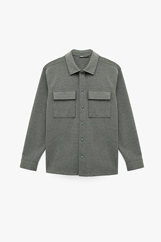 Koton Regular Fit Erkek Gömlek 6WAM60128HW Antrasit Koton Regular Fit Erkek Gömlek 6WAM60128HW Antrasit