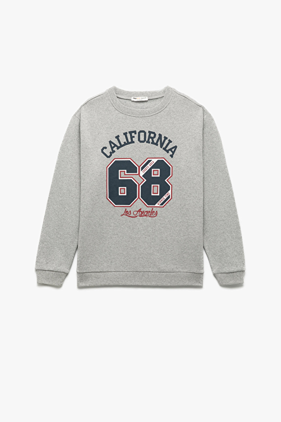 Koton Regular Fit Bisiklet Yaka Uzun Kol Erkek Çocuk Sweatshirt 6WKB10144TK Gri Koton Regular Fit Bisiklet Yaka Uzun Kol Erkek Çocuk Sweatshirt 6WKB10144TK Gri