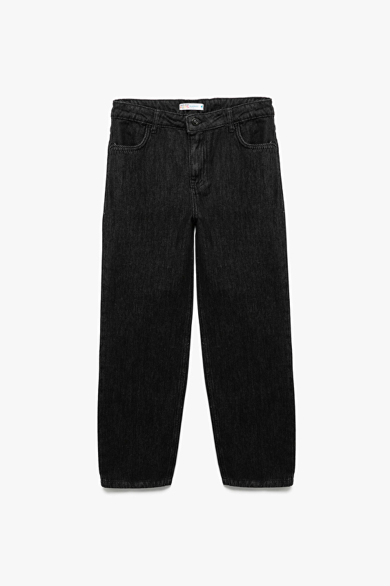 Koton Relax Fit Erkek Çocuk Kot Pantolon 6WKB40002TD Siyah Koton Relax Fit Erkek Çocuk Kot Pantolon 6WKB40002TD Siyah