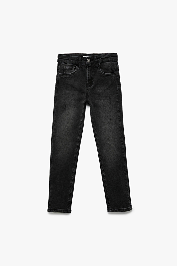 Koton Slim Fit Erkek Çocuk Kot Pantolon 6WKB40007TD Siyah Koton Slim Fit Erkek Çocuk Kot Pantolon 6WKB40007TD Siyah
