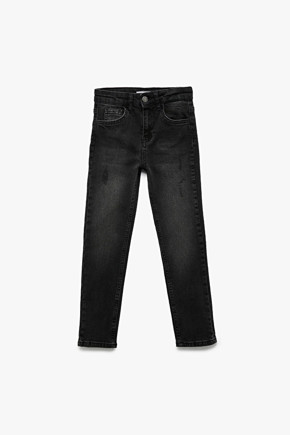 Koton Slim Fit Erkek Çocuk Kot Pantolon 6WKB40007TD Siyah Koton Slim Fit Erkek Çocuk Kot Pantolon 6WKB40007TD Siyah