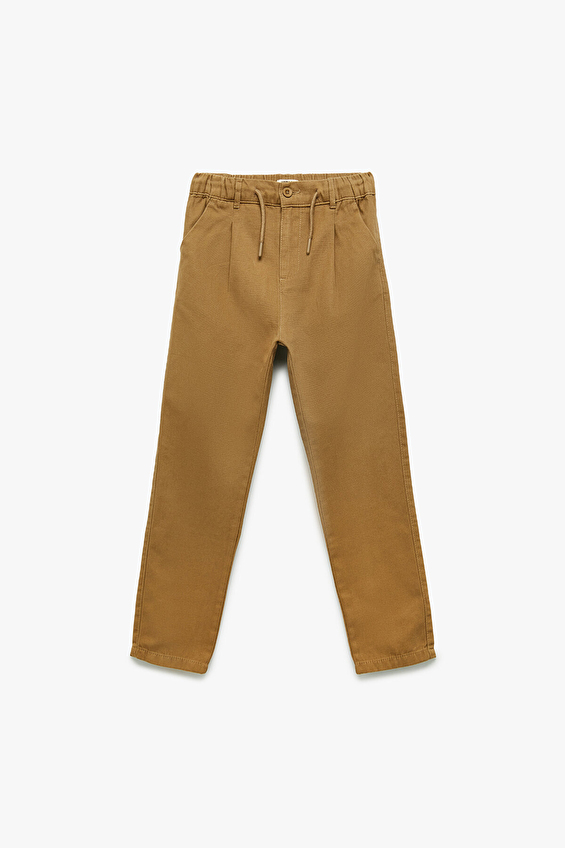 Koton Regular Fit Erkek Çocuk Pantolon 6WKB40009TW Camel Koton Regular Fit Erkek Çocuk Pantolon 6WKB40009TW Camel