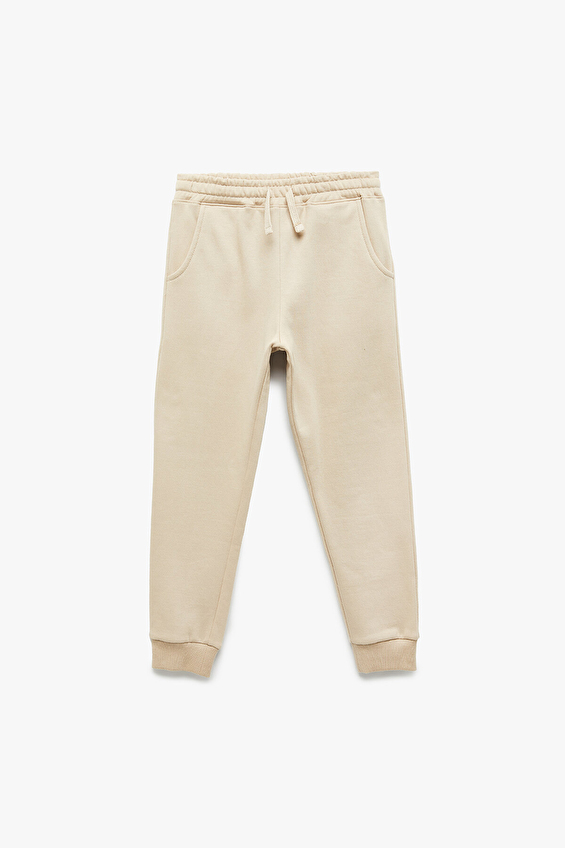 Koton Regular Fit Erkek Çocuk Eşofman Alt 6WKB40010TK Bej Koton Regular Fit Erkek Çocuk Eşofman Alt 6WKB40010TK Bej