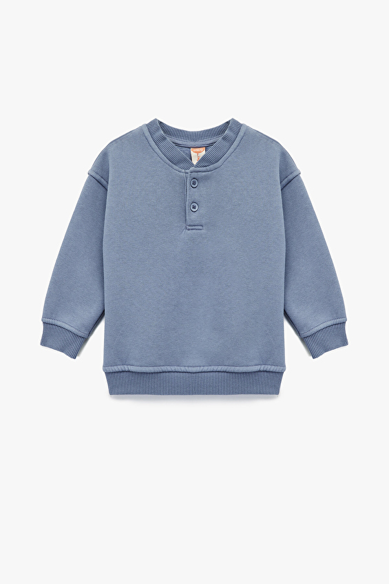 Koton Bebek Sweat 6WMB10120TK Mavi Koton Bebek Sweat 6WMB10120TK Mavi