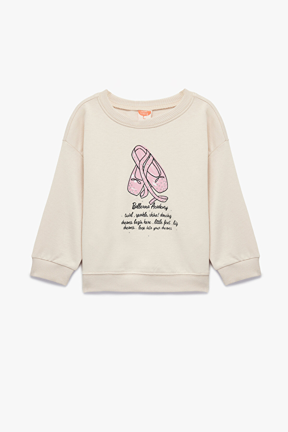 Koton Bebek Sweat 6WMG10070AK Ekru Koton Bebek Sweat 6WMG10070AK Ekru