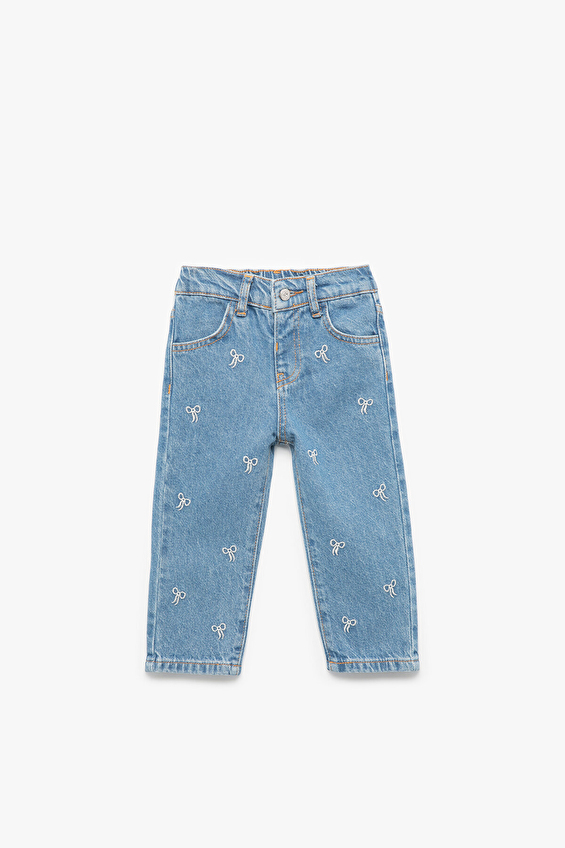 Koton Regular Fit Bebek Kot Pantolon 6WMG40006AD Indıgo Koton Regular Fit Bebek Kot Pantolon 6WMG40006AD Indıgo