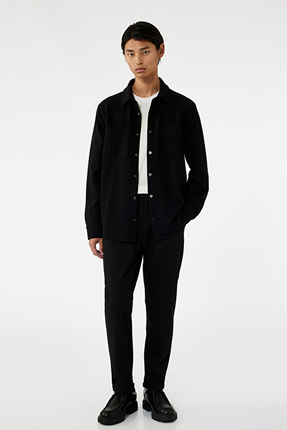 Koton Regular Fit Erkek Gömlek 6WAM60111HW Siyah Koton Regular Fit Erkek Gömlek 6WAM60111HW Siyah