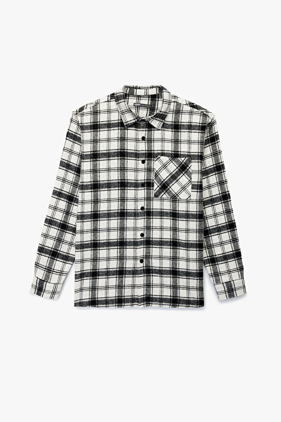 Koton Regular Fit Erkek Gömlek 6WAM60101HW Bej Koton Regular Fit Erkek Gömlek 6WAM60101HW Bej