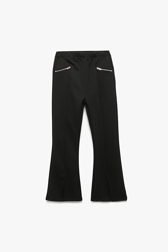 Koton Slim Fit Kız Çocuk Pantolon 6WKG40073AK Siyah Koton Slim Fit Kız Çocuk Pantolon 6WKG40073AK Siyah