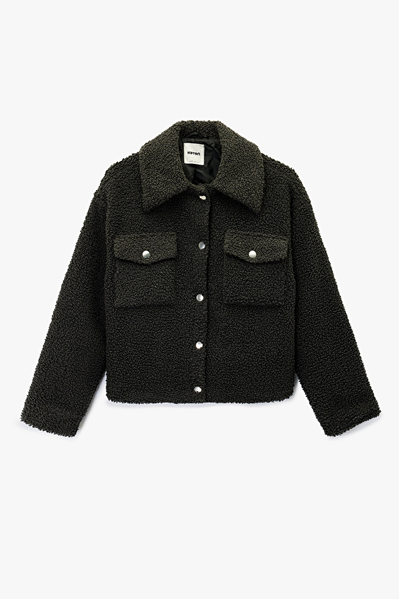 Koton Kadın Ceket 6WAK20216EW Antrasit Koton Kadın Ceket 6WAK20216EW Antrasit