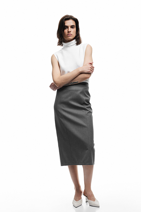 Koton Kadın Etek 6WAK70019UW Gri Koton Kadın Etek 6WAK70019UW Gri