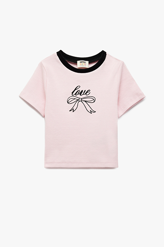 Koton Kız Çocuk Tişört 5SKG10204AK Pembe Koton Kız Çocuk Tişört 5SKG10204AK Pembe