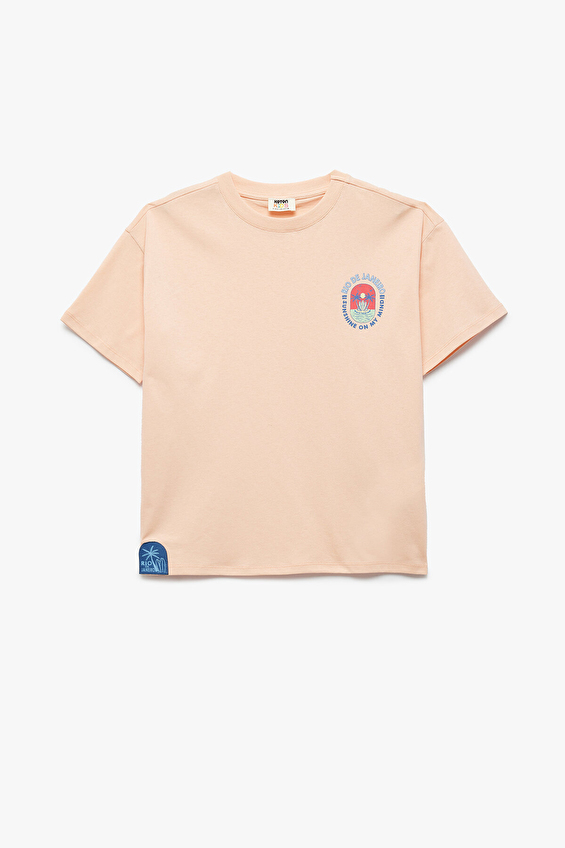 Koton Erkek Çocuk Tişört 5SKB10632TK Turuncu Koton Erkek Çocuk Tişört 5SKB10632TK Turuncu