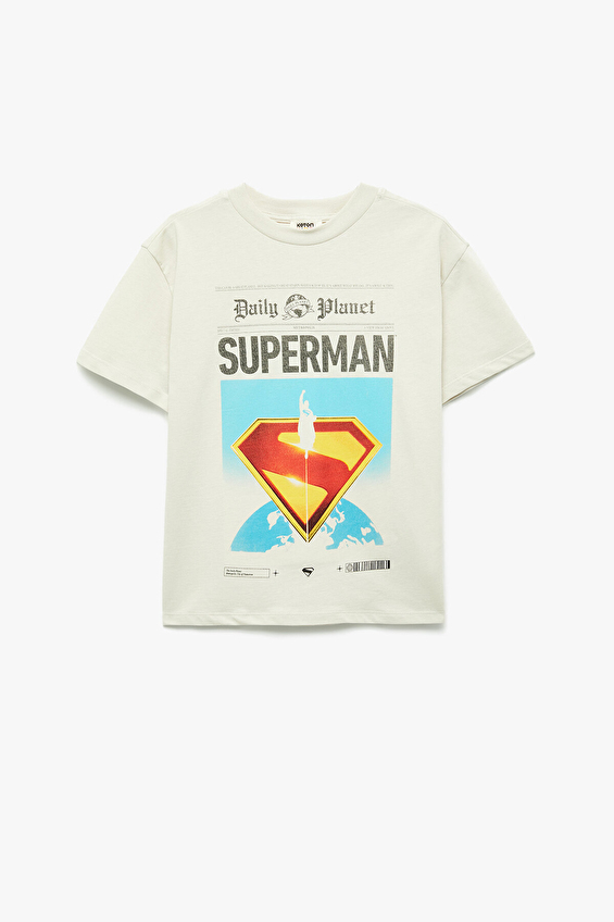 Koton Erkek Çocuk Tişört 5SKB10664TK Bej Koton Erkek Çocuk Tişört 5SKB10664TK Bej