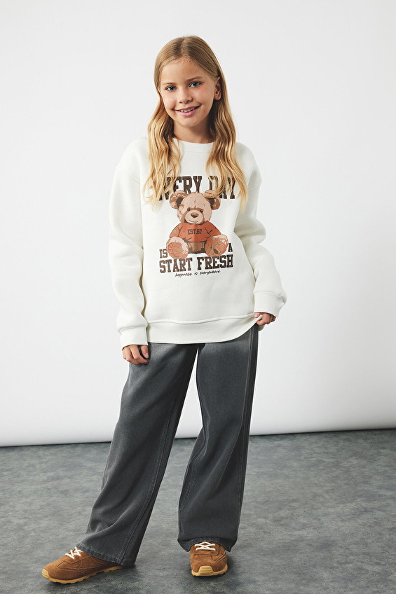 Koton Kız Çocuk Pantolon K 6WKG40033AD Gri Koton Kız Çocuk Pantolon K 6WKG40033AD Gri